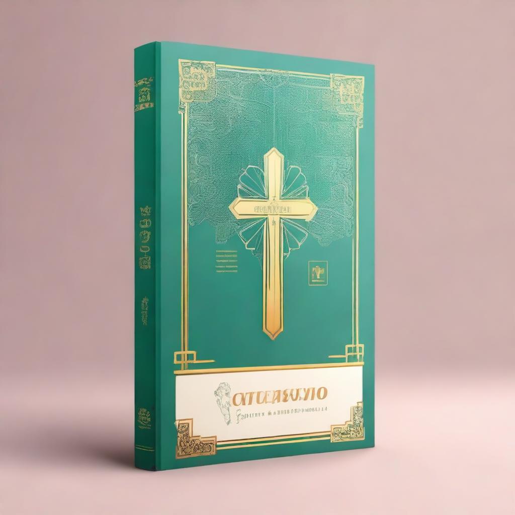 Create a book cover with the title 'Catecismo Básico: Conocimiento de las Verdades de la Fe Cristiana'