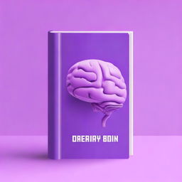 Create a book cover with a light purple background