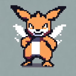 Create a pixel art depiction of a new Pokémon character