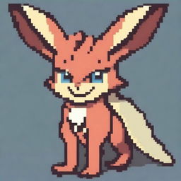 Create a pixel art depiction of a new Pokémon character