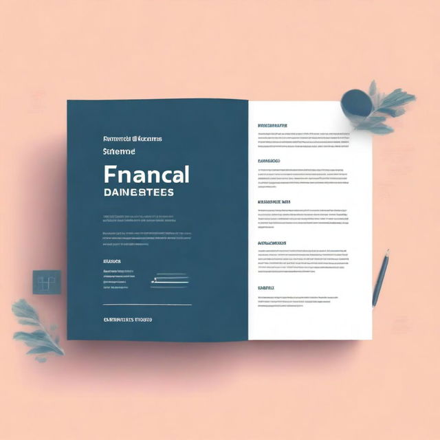 Create a cover page for a study guide titled 'Financial Fraud Schemes' with the module code 'AUE4863'