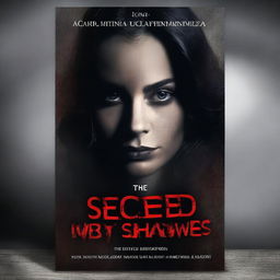 Create a book cover for a dark romance novel titled 'Seduced by the Shadows