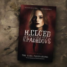 Create a book cover for a dark romance novel titled 'Seduced by the Shadows