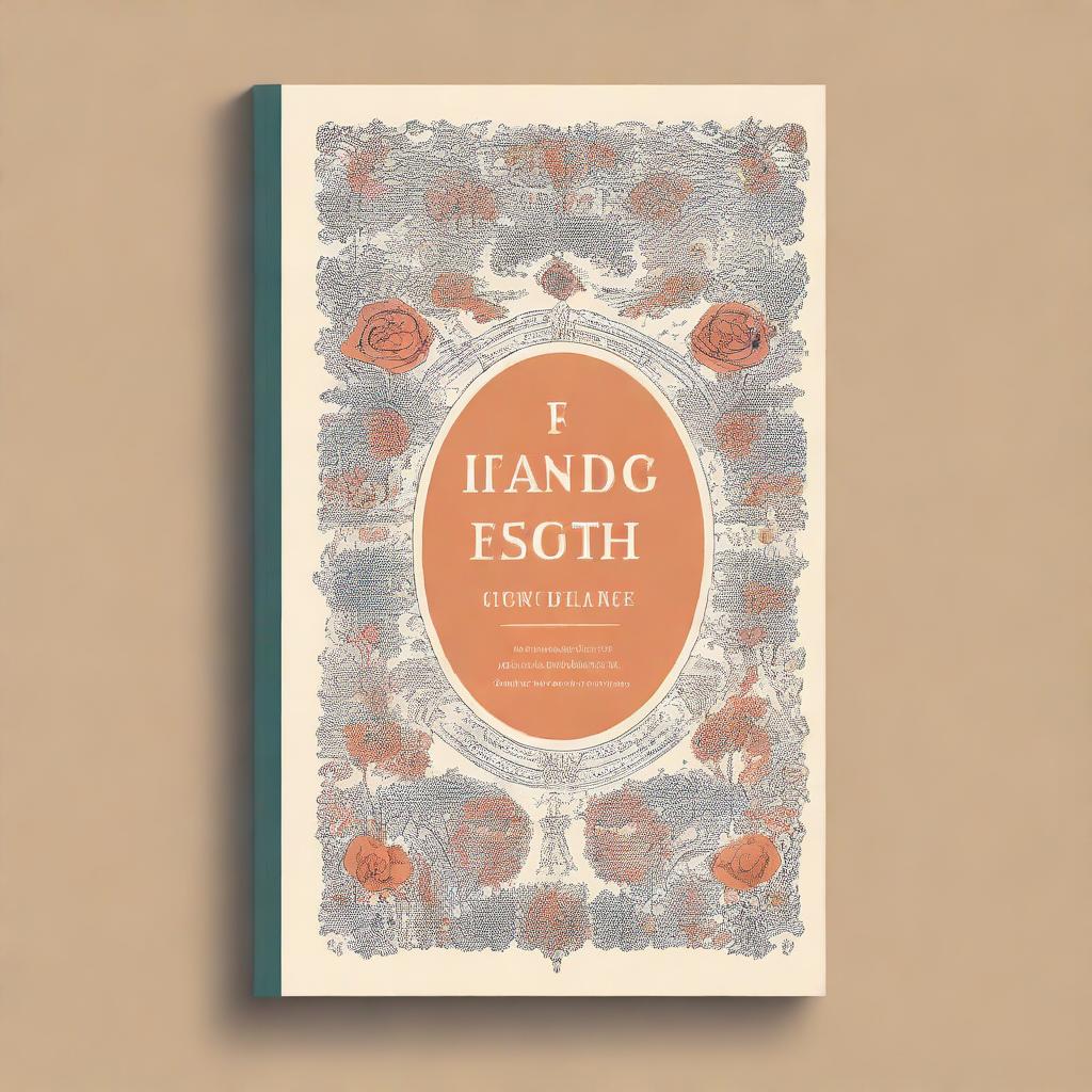 A classic English book cover design featuring elegant typography, vintage illustrations, and a sophisticated color palette