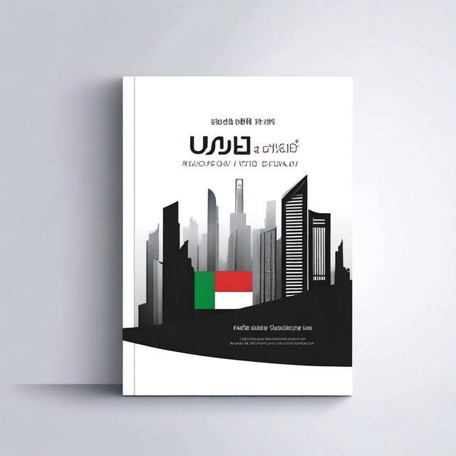 Design a professional book cover for a guidebook titled 'UAE Corporate Tax - A Simplified Guide'