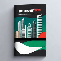 Design a professional book cover for a guidebook titled 'UAE Corporate Tax - A Simplified Guide'