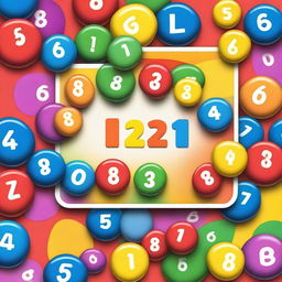 A vibrant and engaging educational image for children that teaches colors and numbers