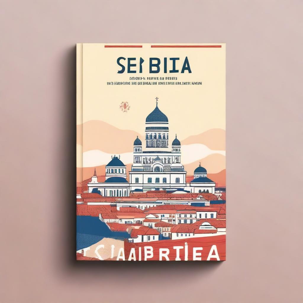 A captivating book cover showcasing interesting facts about Serbia