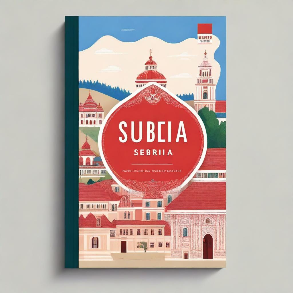 A captivating book cover showcasing interesting facts about Serbia