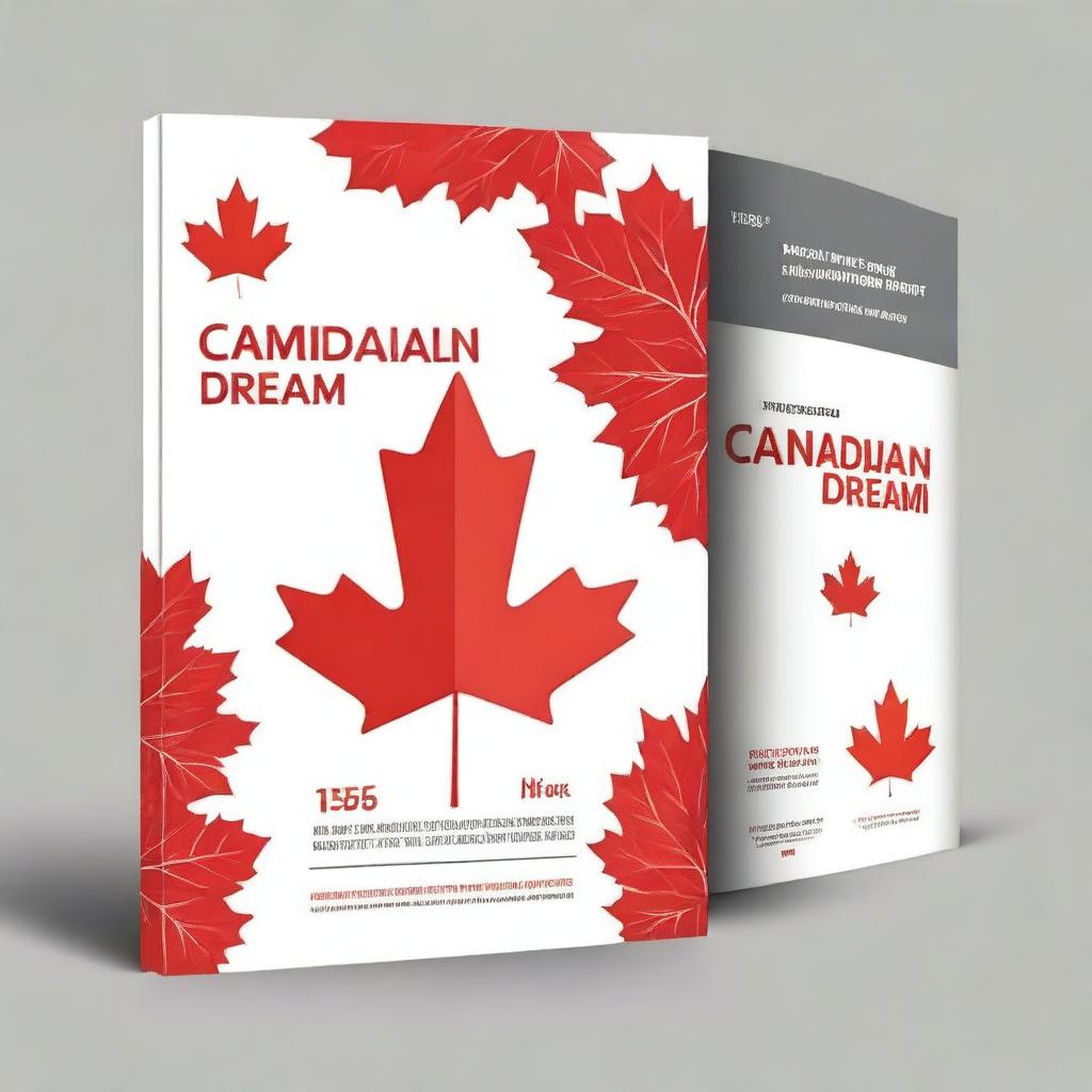 Create an ebook cover titled 'The Canadian Dream: A financial blueprint for Immigrants to Canada'