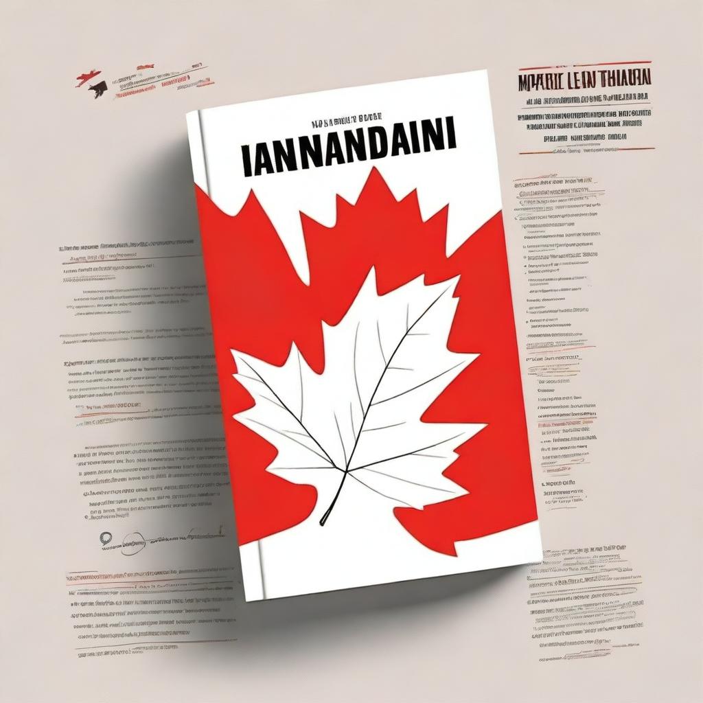 Design an ebook cover for a book titled 'The Canadian Dream: A Financial Blueprint for Immigrants in Canada'