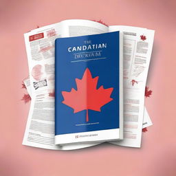 Design an ebook cover for a book titled 'The Canadian Dream: A Financial Blueprint for Immigrants in Canada'