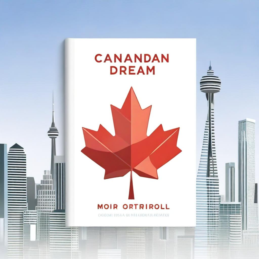 Design an ebook cover for a book titled 'The Canadian Dream: A Financial Blueprint for Immigrants in Canada'