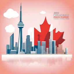 Design an ebook cover for a book titled 'The Canadian Dream: A Financial Blueprint for Immigrants in Canada'