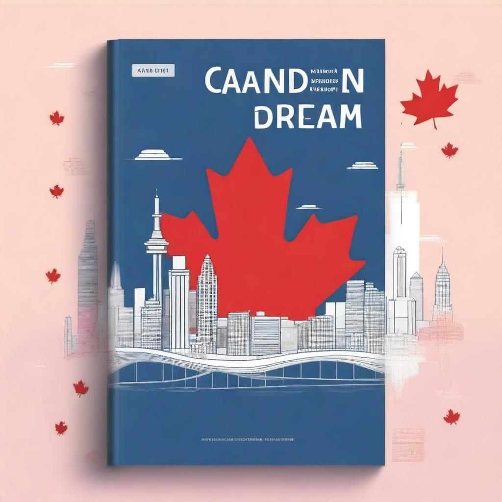 Design an ebook cover for a book titled 'The Canadian Dream: A Financial Blueprint for Immigrants in Canada'