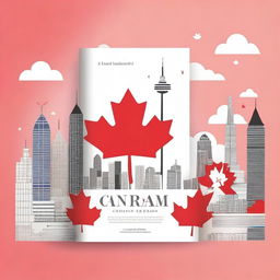 Design an ebook cover for a book titled 'The Canadian Dream: A Financial Blueprint for Immigrants'