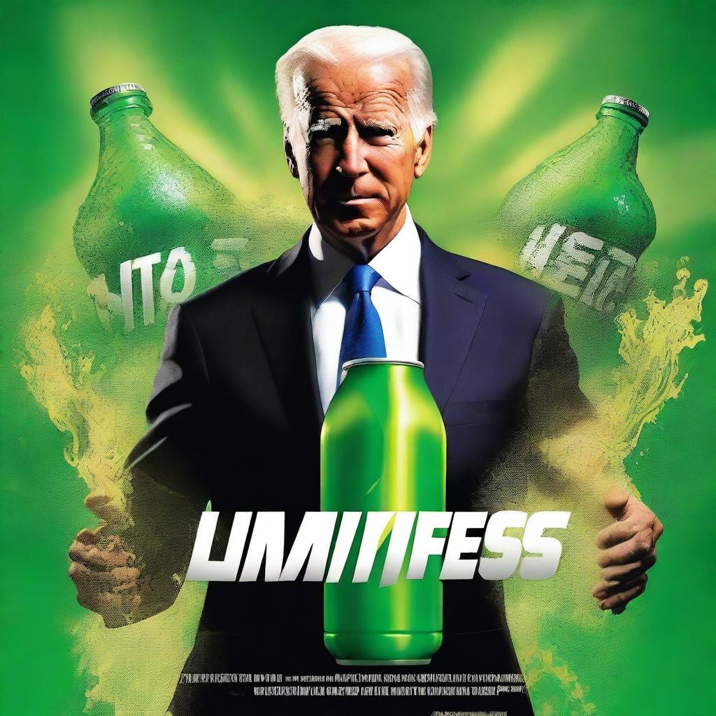 Create a movie poster for 'Limitless 2' featuring Joe Biden as the main character