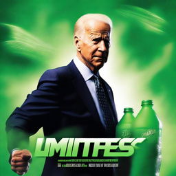 Create a movie poster for 'Limitless 2' featuring Joe Biden as the main character