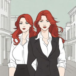 A fanfiction cover illustration featuring a couple of lesbian women deeply in love