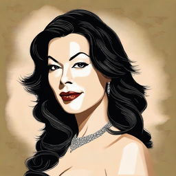 A detailed portrait of Jennifer Tilly