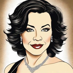 A detailed portrait of Jennifer Tilly