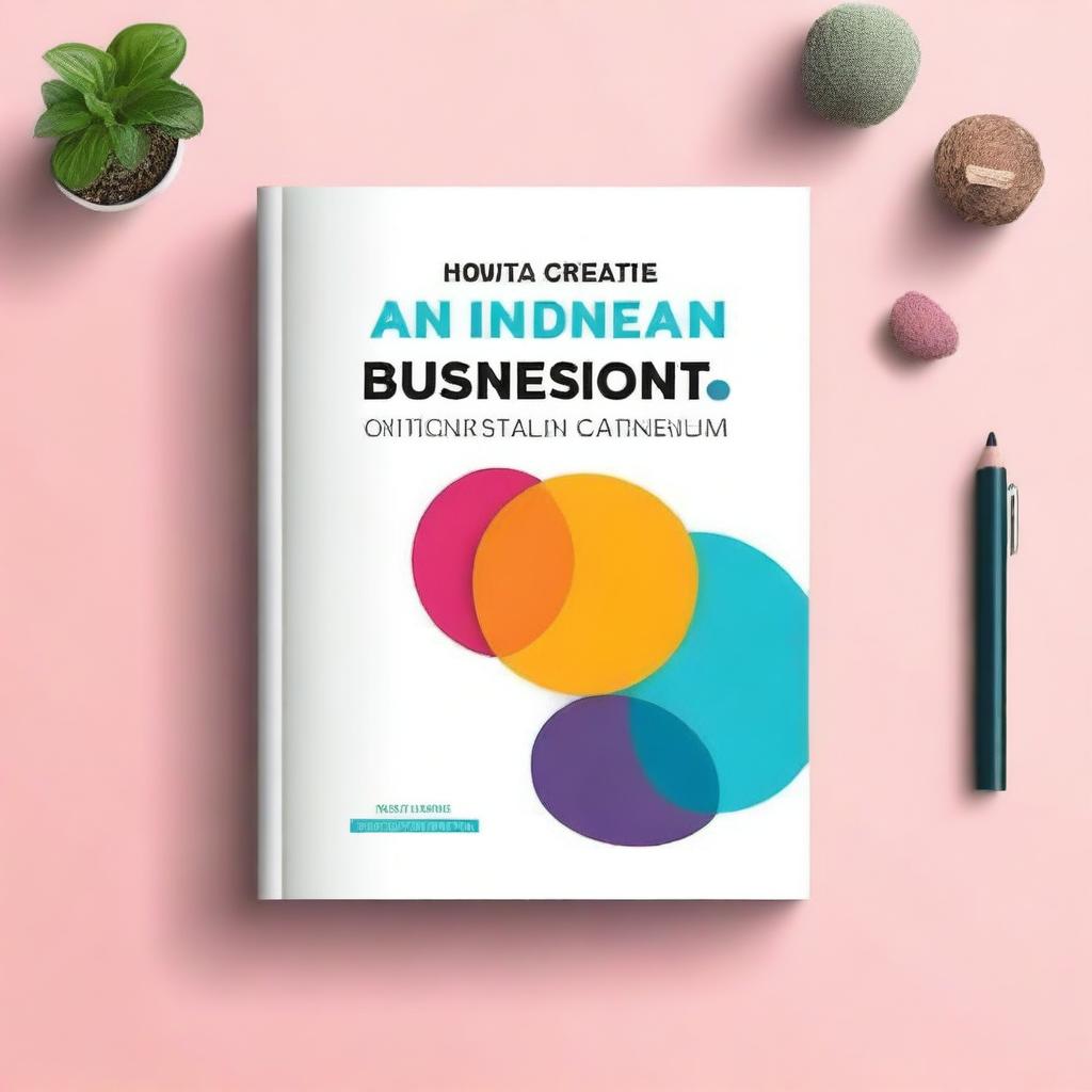 Create an e-book cover for the title 'How to Create an Online Business with Little Investment'