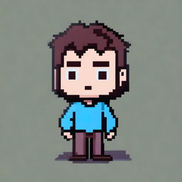 Create a pixel art avatar featuring a character with distinct features