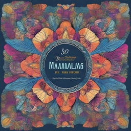 Create a book cover for '30 Days of Mandalas: A Coloring Book to Appreciate Life'