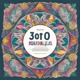 Design a book cover for '30 Days of Mandalas: A Coloring Book to Appreciate Life'