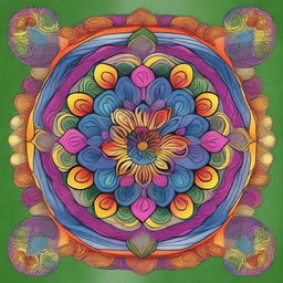 Create a book cover for a coloring book titled '30 Days of Mandalas: A Coloring Book to Appreciate Life'