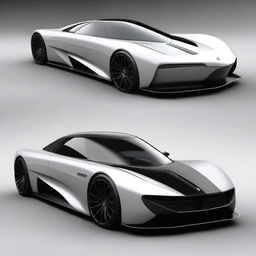 Create a custom hypercar that is a fusion of a 1969 Rolls-Royce and a McLaren