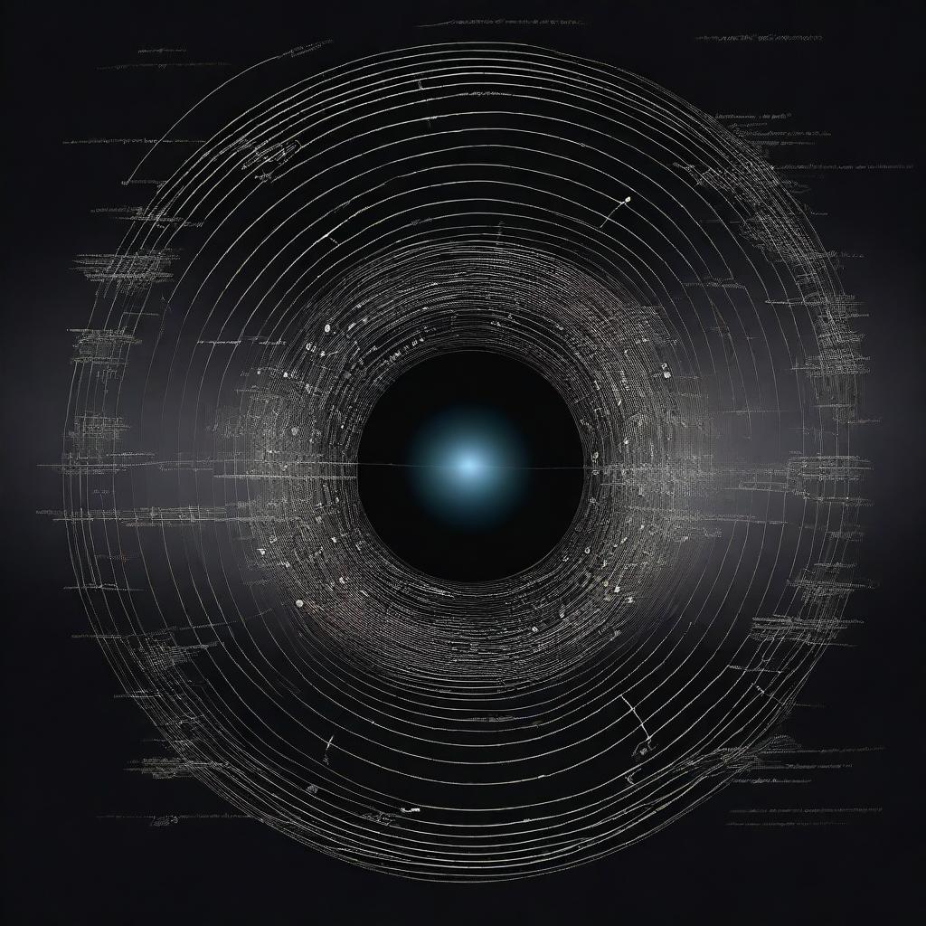 A visually engaging illustration of Einstein's field equation from general relativity