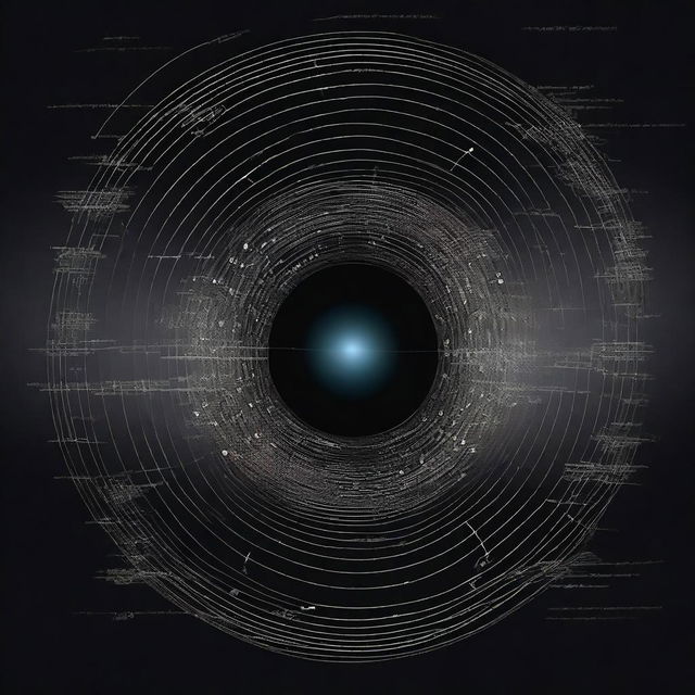 A visually engaging illustration of Einstein's field equation from general relativity