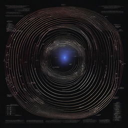 A visually engaging illustration of Einstein's field equation from general relativity