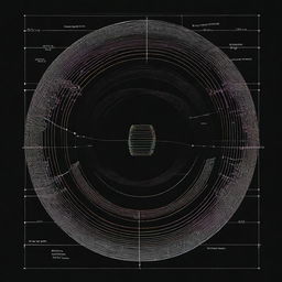 A visually engaging illustration of Einstein's field equation from general relativity