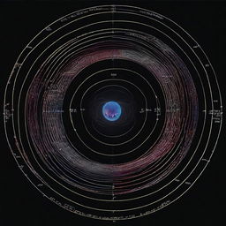 A visually engaging illustration of Einstein's field equation from general relativity