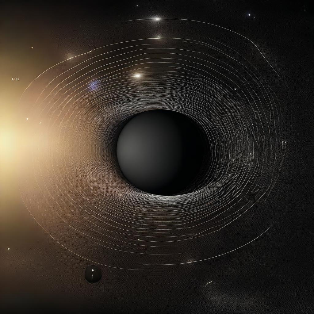 A visually engaging illustration of Einstein's field equation from general relativity