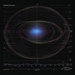 A visually engaging illustration of Einstein's field equation from general relativity