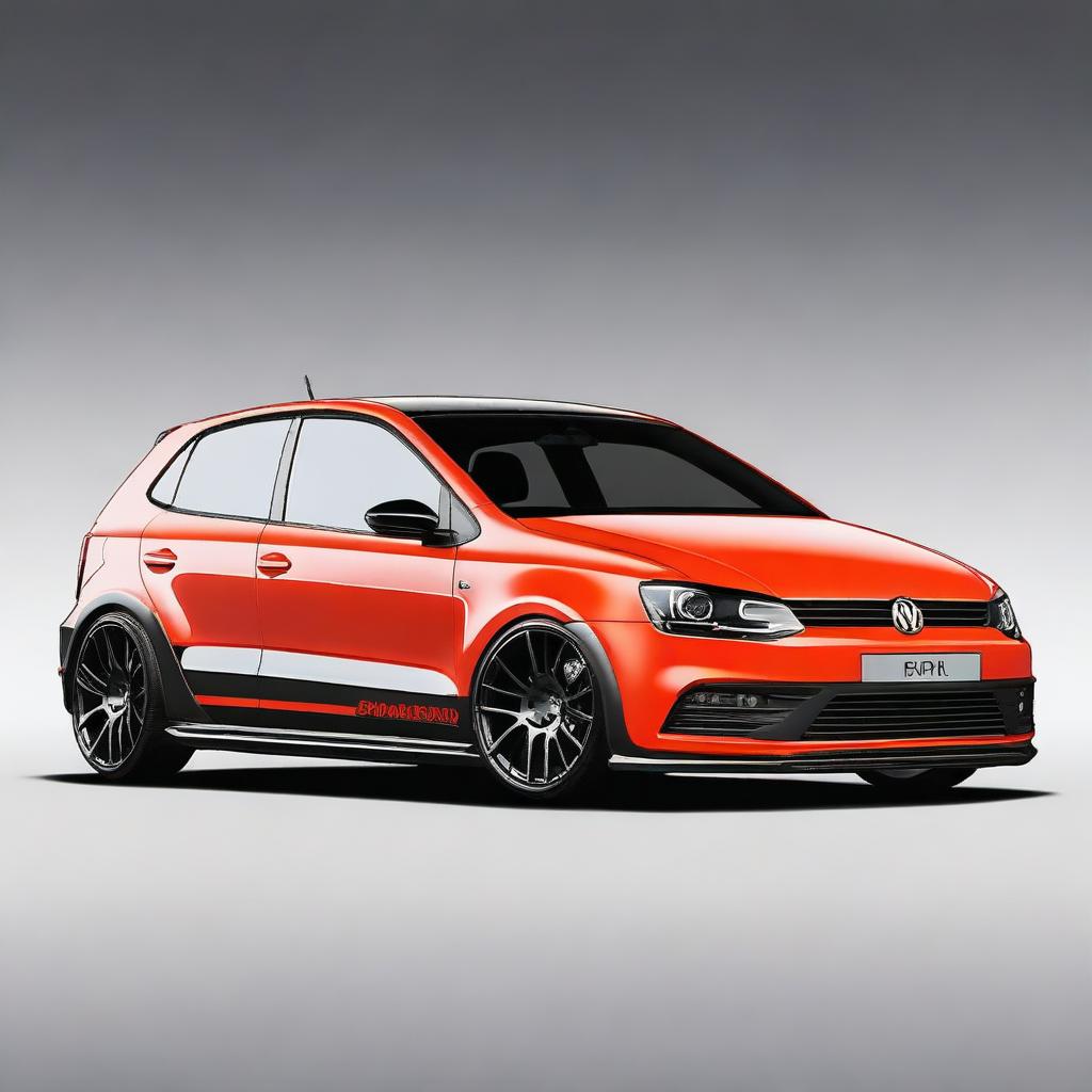 Create a detailed image of a modified Volkswagen Polo 1