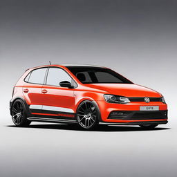 Create a detailed image of a modified Volkswagen Polo 1