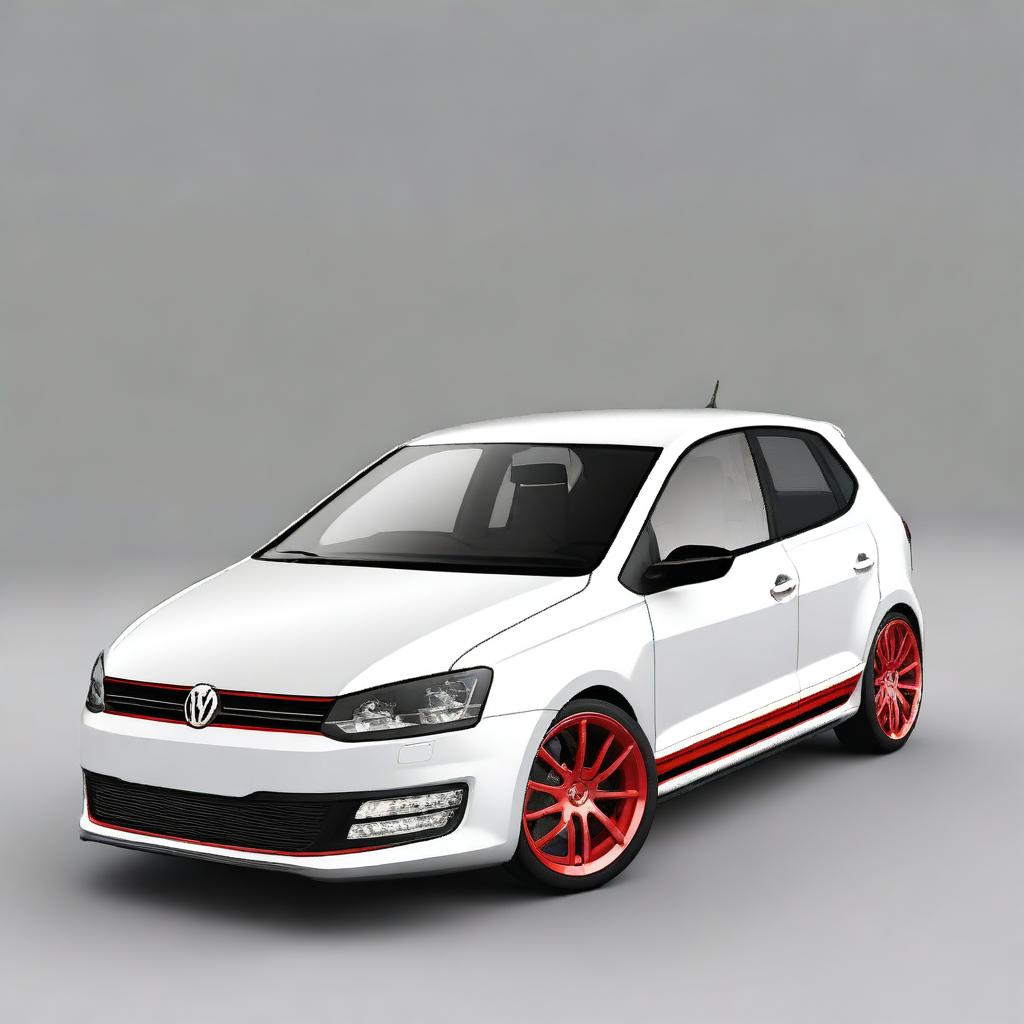 Create a detailed image of a modified Volkswagen Polo 1