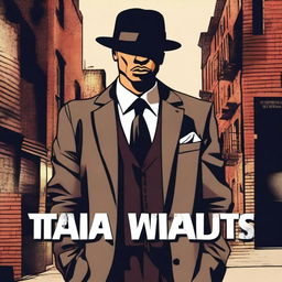 A tough, gangster-looking character with a confident and intimidating expression