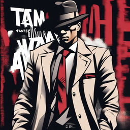 A tough, gangster-looking character with a confident and intimidating expression