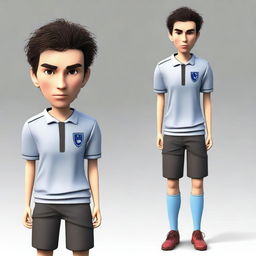 Create a character of a soccer manager who is 170 cm tall with a lean but strong build from years of physical labor and living on the streets