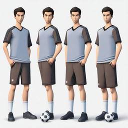 Create a character of a soccer manager who is 170 cm tall with a lean but strong build from years of physical labor and living on the streets