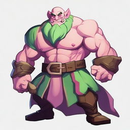 A depiction of Braum from League of Legends as a Firbolg in the Dungeons and Dragons universe