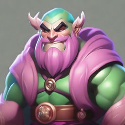 A depiction of Braum from League of Legends as a Firbolg in the Dungeons and Dragons universe