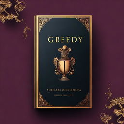 Create a captivating book cover titled 'Greedy'