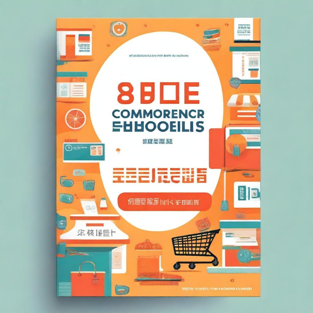 Create a book cover for the title 'Road To Designing A Successful E-commerce'