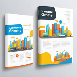 Create a book cover for a Grade 11 Commerce textbook